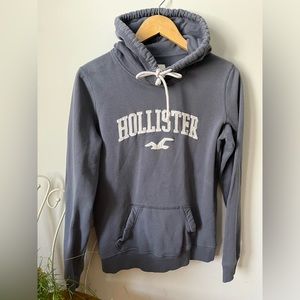 Hollister hooded sweatshirt, blue, Sz M